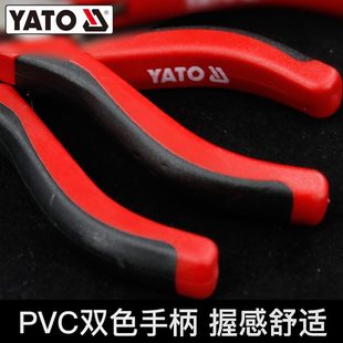 甄选YATO钳子手工迷你尖嘴斜口钢丝圆嘴顶切小饰品钳多功能迷你老