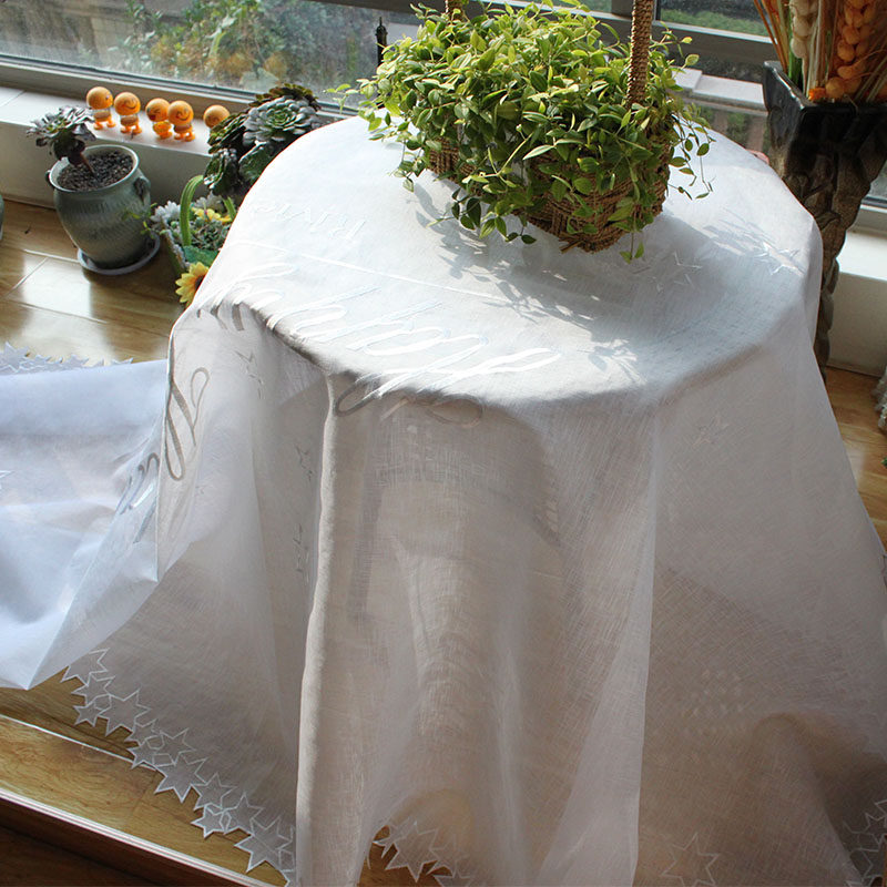 欧式刺绣餐桌布餐台野炊布会议桌布装饰巾防尘盖布家用长方形,居家布艺,桌布,淘宝优惠券,粉丝福利购,淘宝优惠卷