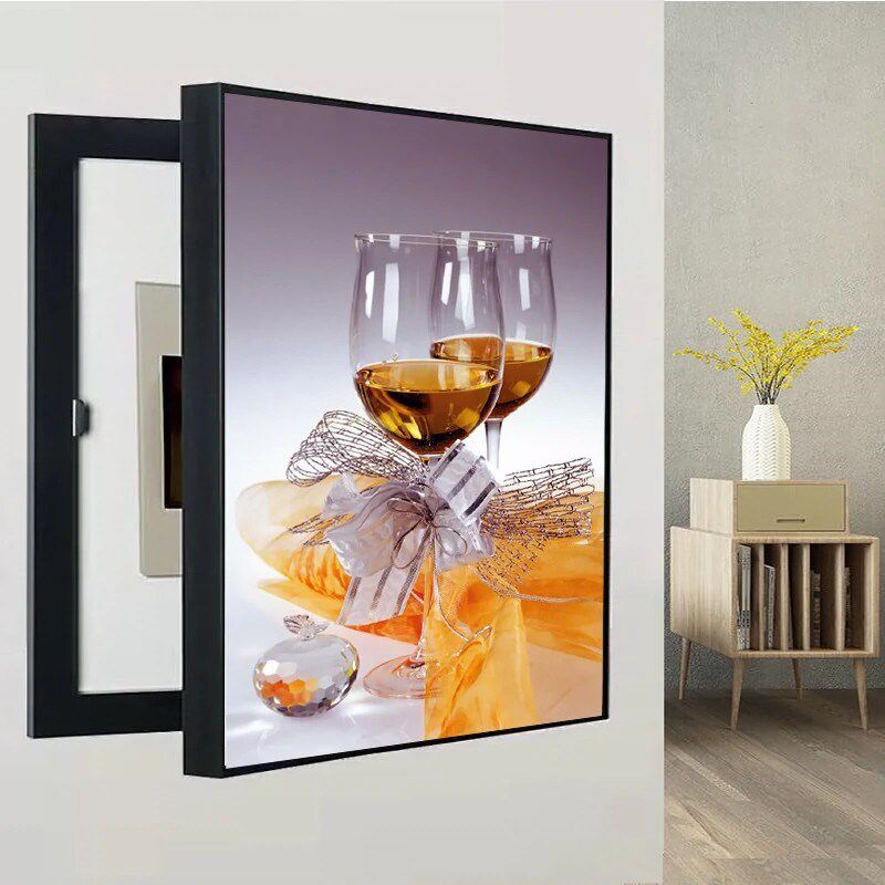 电表箱装饰画现代饭厅墙面装饰壁画客厅挂画水果画酒杯墙,家居饰品,现代装饰画,淘宝优惠券,粉丝福利购,淘宝优惠卷