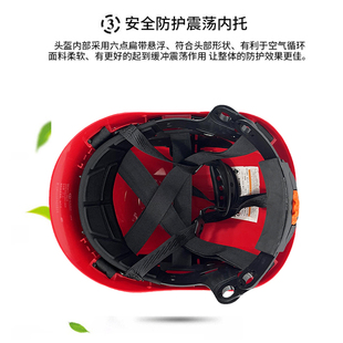 达林韦尔夏季护目防砸工地安全帽男夏季大透气孔建筑工程印字