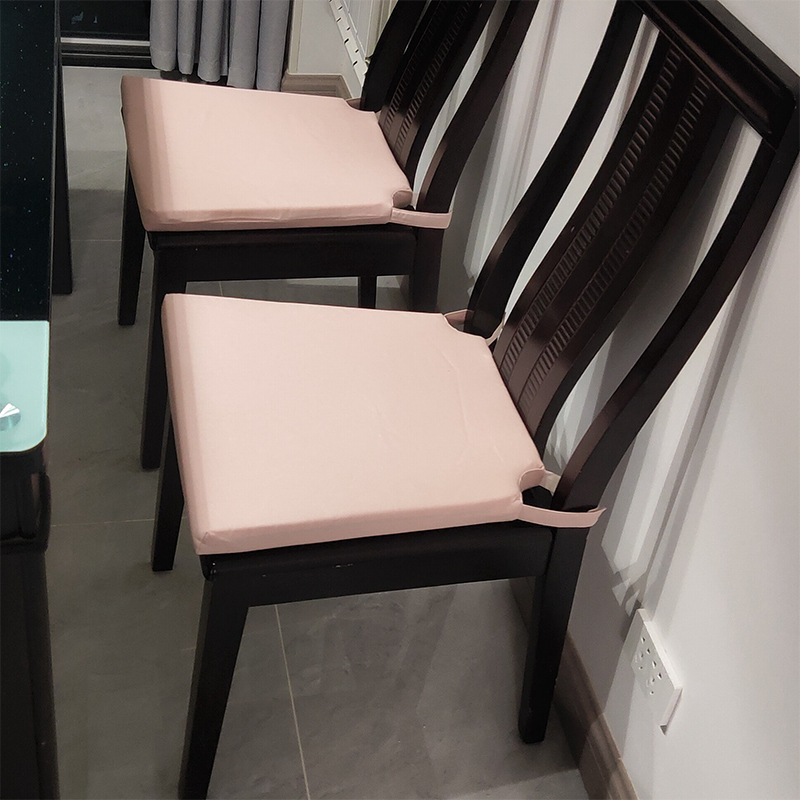 欧式风格梯形坐垫棉麻素色高密度海绵椅垫中式家具椅子垫