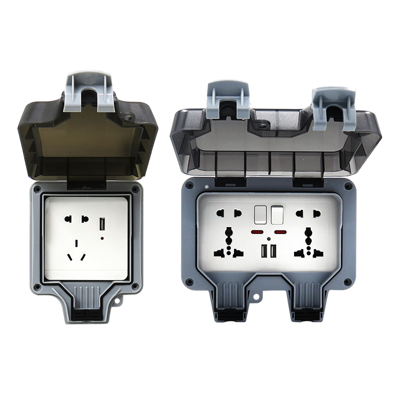 KAKN防水盒升级第一代户外防水明装多功能86型146型家用电源插座
