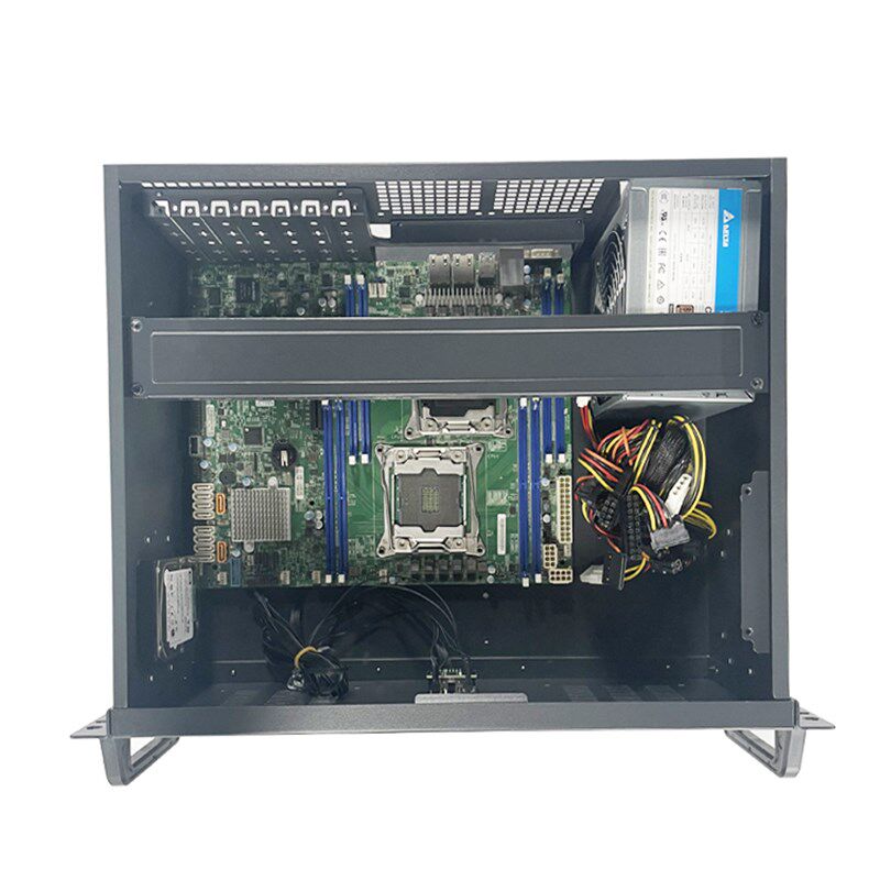 恒煜4U-350机架式服务器工控监控录像机超短机箱 ATX主板 PC电源