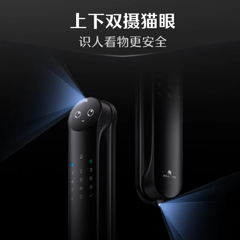 德施曼密码锁指纹锁家用防盗门3D人脸识别智能锁感应锁R9精灵版