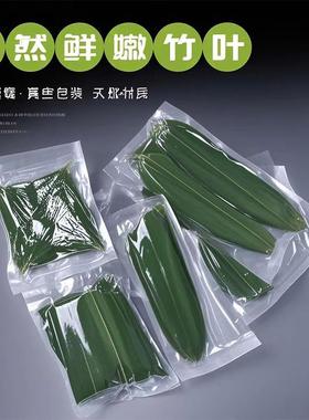 新鲜小竹叶摆盘粽叶装饰刺身摆盘叶子酒店摆盘装饰花草日料寿司