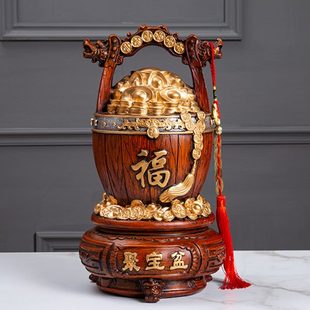 中式 饰酒柜摆件 大号家用招财创意家居客厅储钱罐存钱罐2023新款 装
