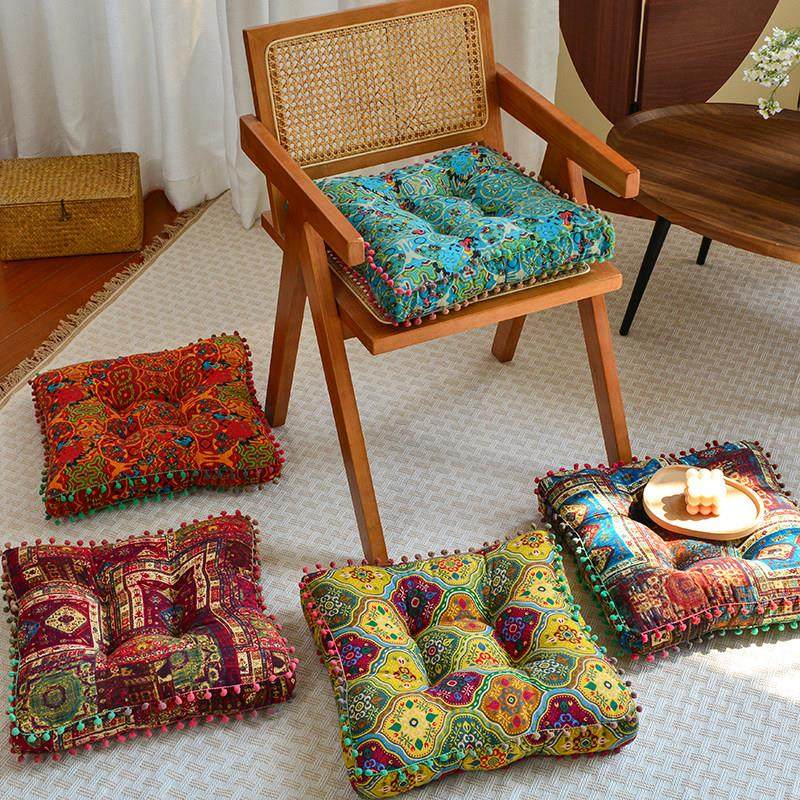 加厚地上懒人屁垫坐垫飘窗榻榻米垫民族风椅子坐垫方形坐墩蒲团,居家布艺,椅垫,淘宝优惠券,粉丝福利购,淘宝优惠卷