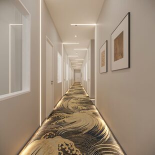 高端定制过道地垫长条阳台走廊地毯家用入户门垫大面积卧室床边毯
