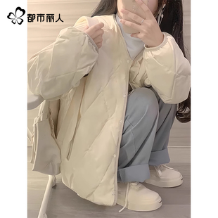 都市丽人棉服女2025新款 夹棉外套A 秋冬棉衣轻薄小棉袄超好看韩版