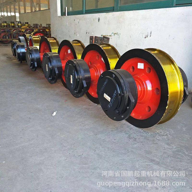 250-800mm行车车轮组淬火调质车轮组车轮轴轨道车轮组