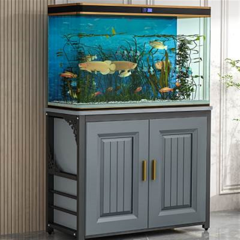 新款鱼缸底柜鱼缸柜家用客厅中小型水族箱鱼缸架子U龟缸架子鱼缸