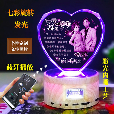 结婚纪念日礼物j一周年送老婆老公新人新婚闺蜜朋友定制Z浪漫圣诞