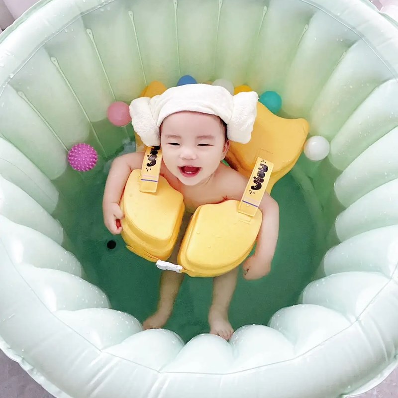婴儿宝宝游泳圈j儿童免充气腋下圈6个月以上新生儿小月龄泡沫圈
