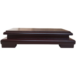 圆形底座旋转陶瓷瓶酒瓶托盘工艺品奇石根雕底托仿实木底座