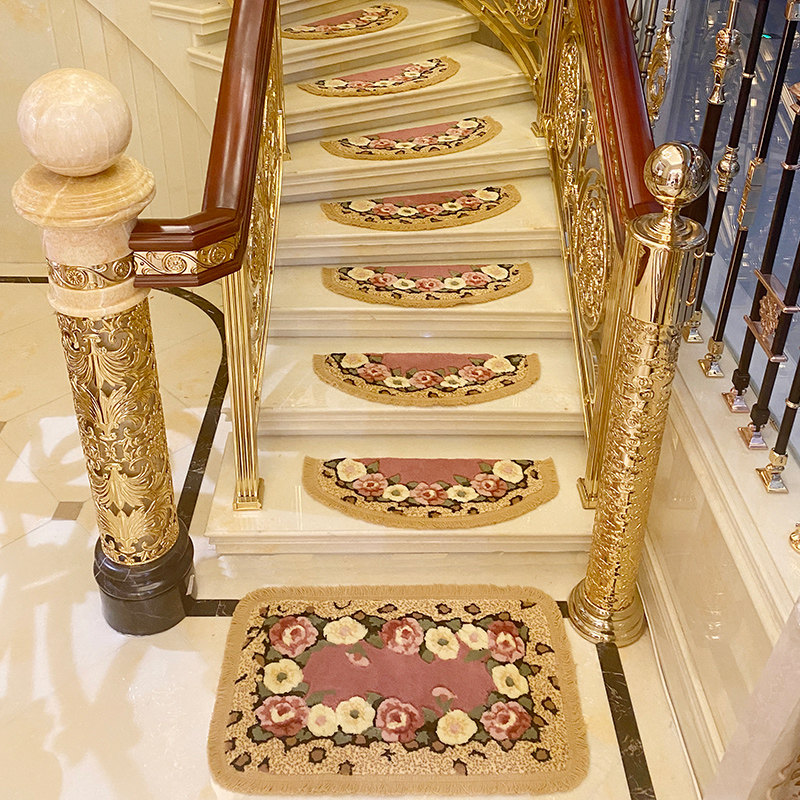 玫瑰剪楼梯垫踏步垫免胶自粘实木旋转楼梯家用防滑楼梯地毯满铺,居家布艺,楼梯垫,淘宝优惠券,粉丝福利购,淘宝优惠卷