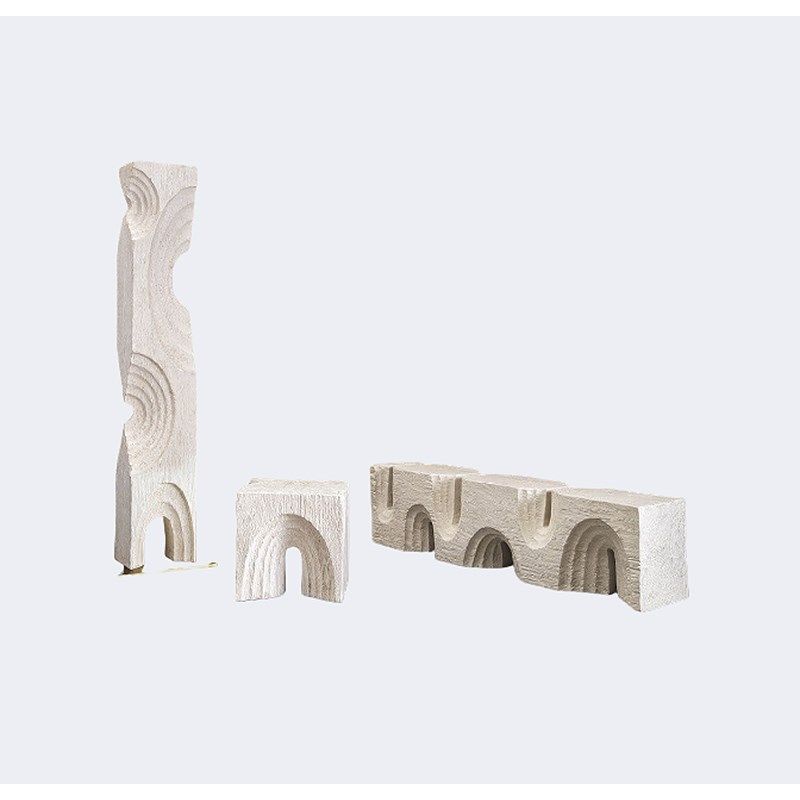 设计师创意侘寂风茶几复古矮凳几何造型异形玻璃钢长凳客厅样板房,住宅家具,茶几,淘宝优惠券,粉丝福利购,淘宝优惠卷