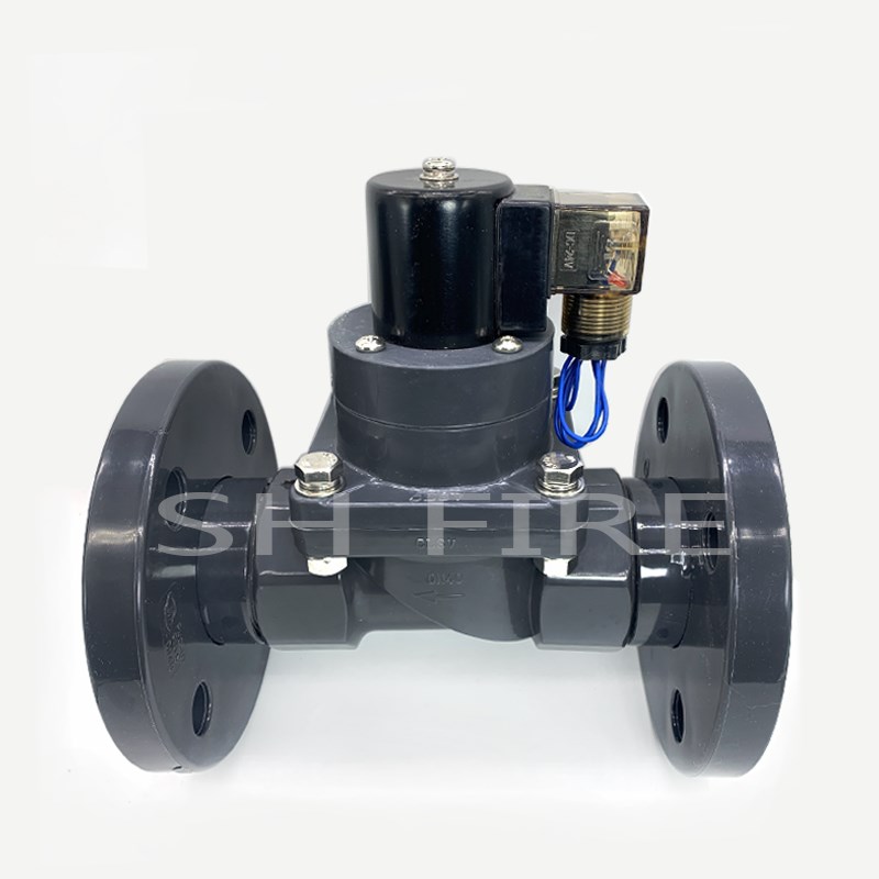 PC法兰电磁UPC防腐化工DN15常闭2常大口径22 2耐酸碱