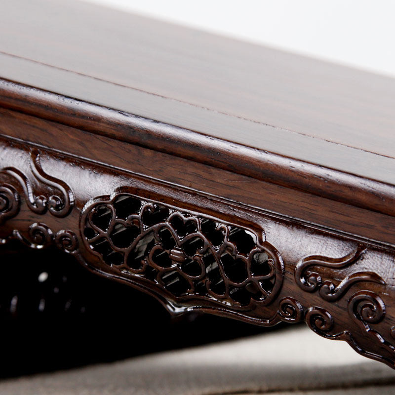 黑枝木长方形底座红木工艺品木托实木瓶盆奇石头木雕座子,家居饰品,木雕,淘宝优惠券,粉丝福利购,淘宝优惠卷