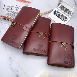 国航东航小飞笔记本航空飞行记事本加厚皮质文艺复古日记本