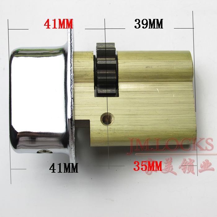 防盗门老九异型锁芯盼老式盼春天防盗门11齿轮带盖MM老9型锁芯