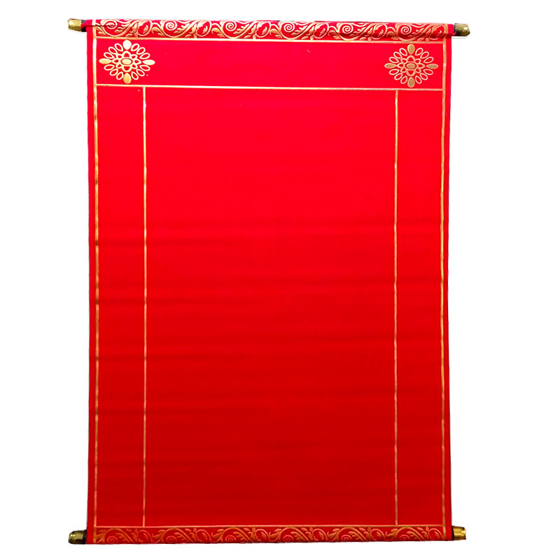 框架红黄仙榜单烫金布保家仙堂单子绒布佛堂装饰品地仙画新款上市