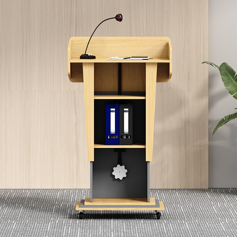 升降多功能演讲台会议室演播厅发言台讲台持台讲台桌迎宾接待台