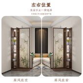 新款 入户正对门屏风玄关客厅遮挡进门沙发旁置物柜
