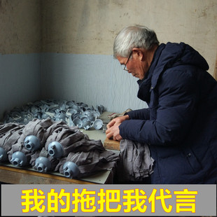 拧水n拖地桶布条墩布干湿两用懒人拖地神器免手洗 家用拖把手压式