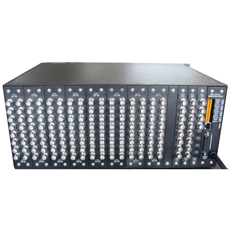 RGB矩阵切换器16进8出 网络数字高清混合监控视频服务主机