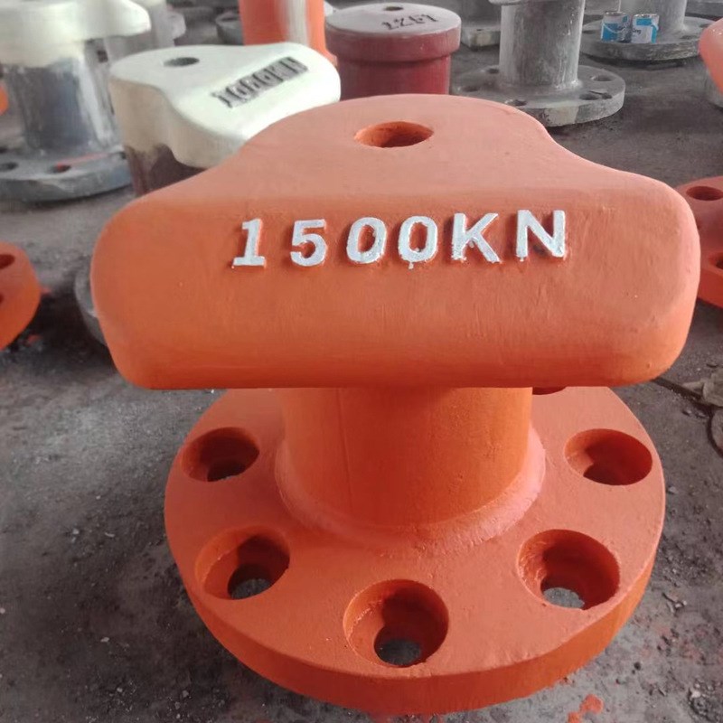 现货铸铁系船柱单柱栓船桩系缆柱圆底方底系船柱系缆桩船舶配件