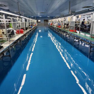 耐迪地坪漆7000平方米旧环氧地面翻新环氧涂料油性漆银灰色地板漆