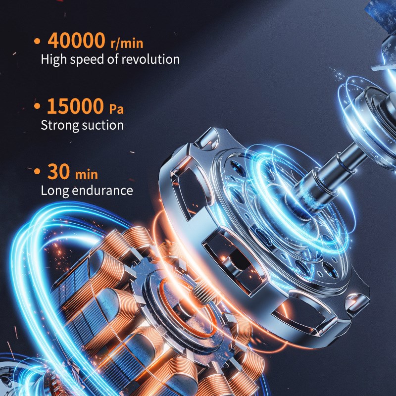 无线车载家用吸尘机强力小型大吸力静音洗拖地毯一体便携充电式