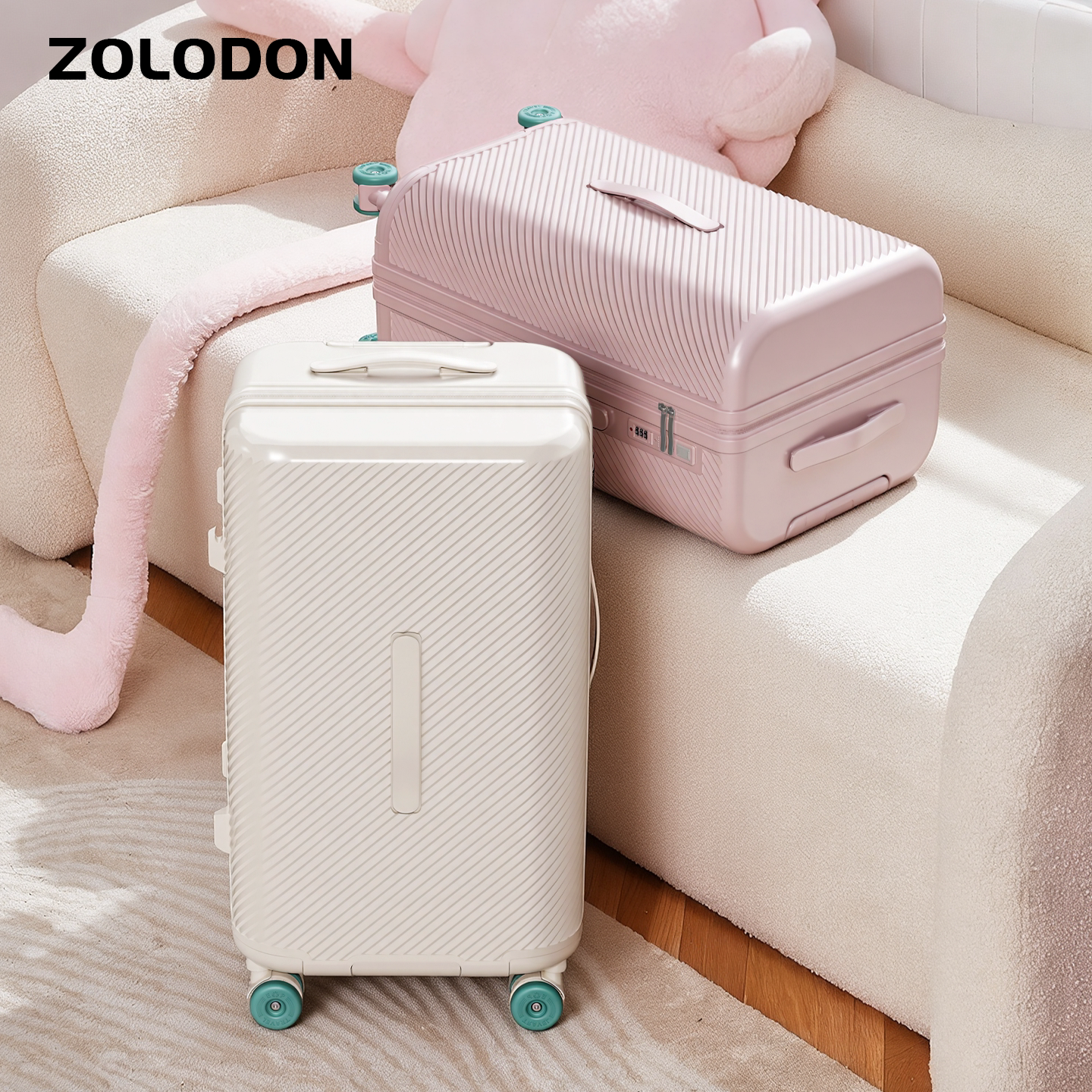 ZOLODON/佐罗盾大容量行李箱女静音万向轮拉杆箱登机旅行箱密码箱