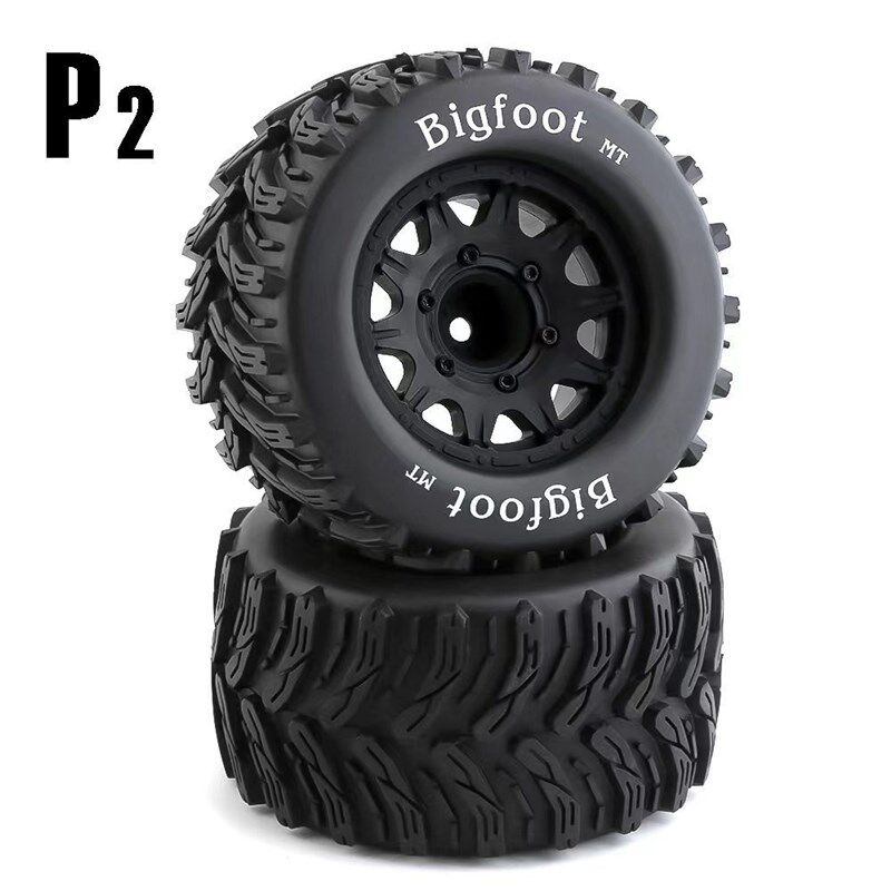 1:10大脚轮胎traxxas田宫HPI京商arrma竞速赛卡车轮毂12-14mm P1