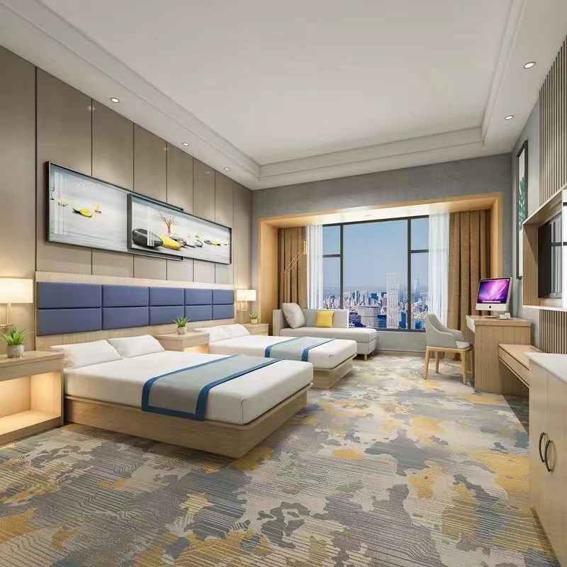 酒店家具标间全套单间宾馆床民宿简约现代客房旅馆双人家具床