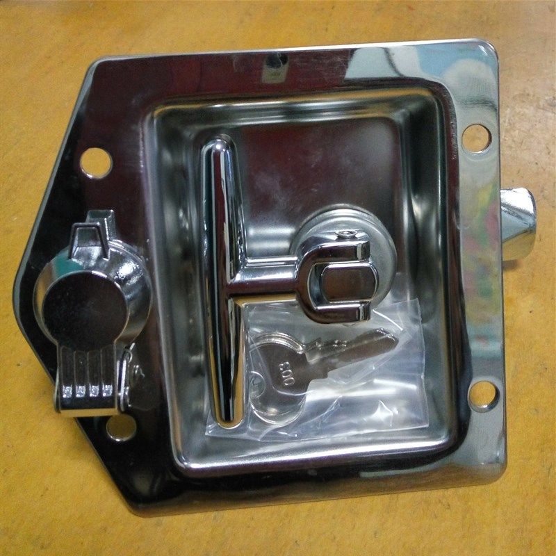 不锈钢门锁 机车工具箱锁 工程机械门锁MS858特种车辆T把手平面锁