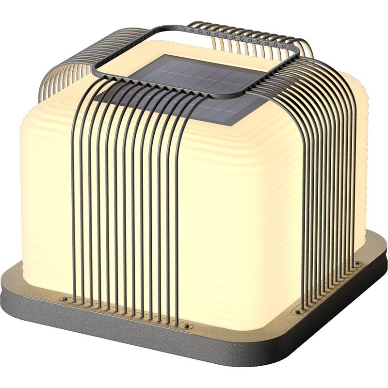 太阳能柱头灯不锈钢户外防水庭院灯现代简约花园墙头灯别墅围墙灯