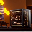 MATX 乔思伯机箱D200 X400曲面海景房机箱EATX D400 ATX D300