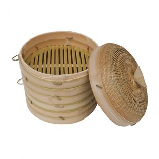 蒸笼竹制家用加深加高楠竹优质高端纯手工古编宁采臣精品开州竹香