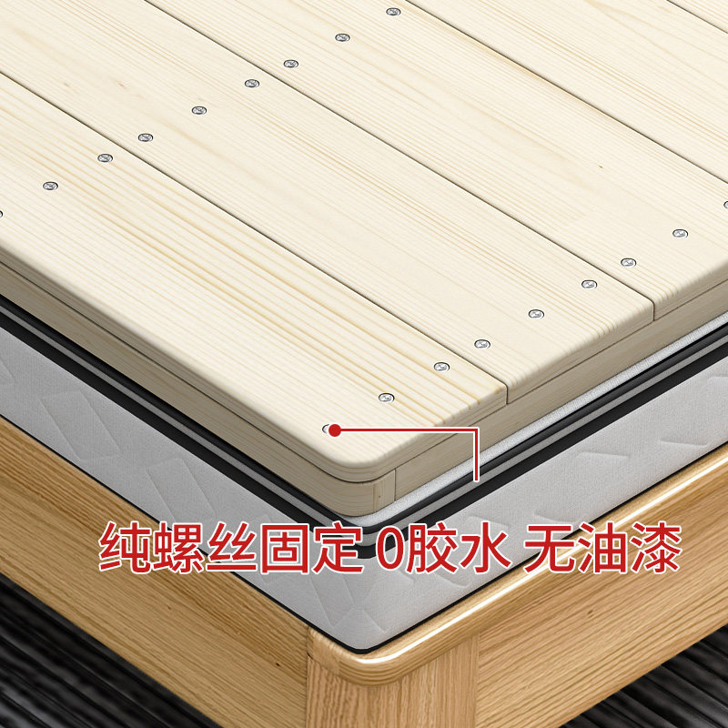实木双人护腰加硬牀板硬板牀垫松木可摺叠木板1.8米1.5米1.2米1米,住宅家具,床架/床板,淘宝优惠券,粉丝福利购,淘宝优惠卷