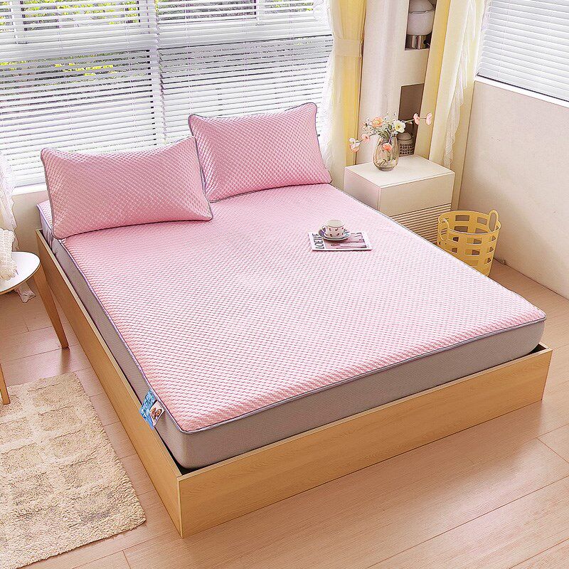可水洗加厚夏季冰丝豆豆凉感凉席防滑床笠床罩上三件套小学生席子,床上用品,冰丝席,淘宝优惠券,粉丝福利购,淘宝优惠卷