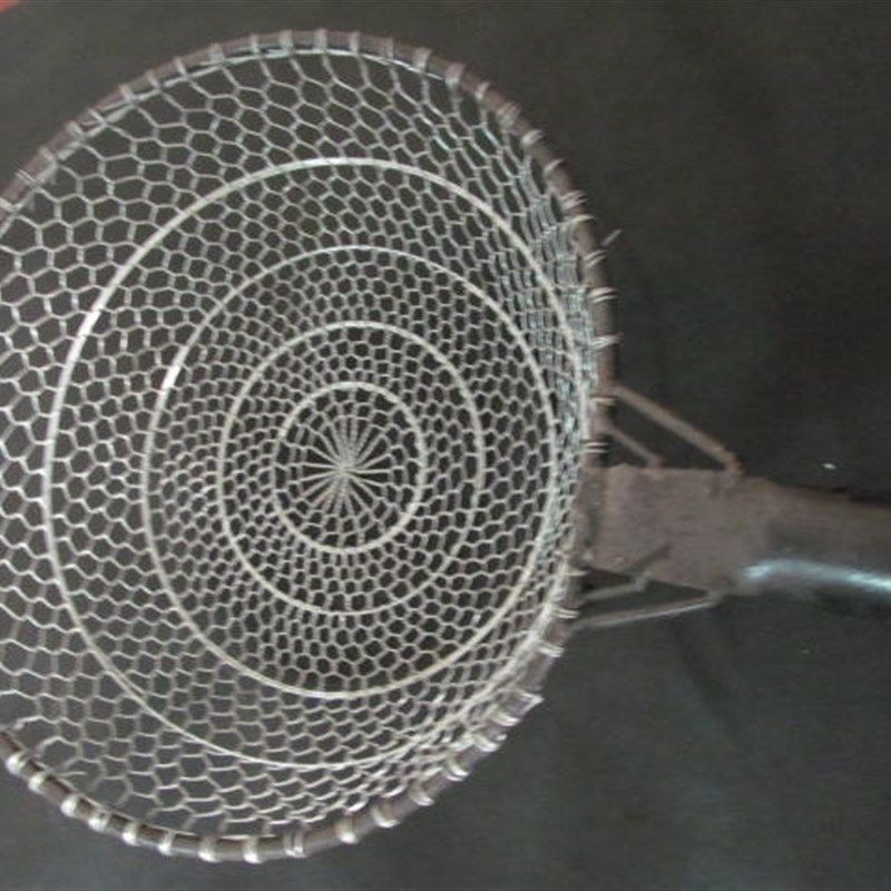 超大加粗加密铁丝线漏钢丝篱大漏勺炸喱滤网面条油渣捞