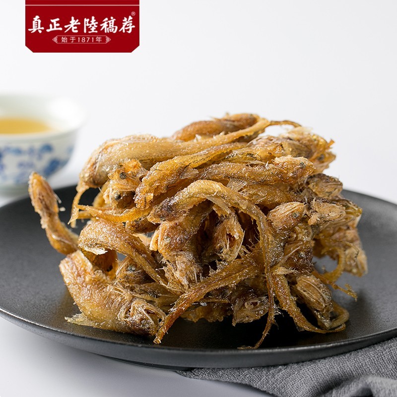 陆稿荐旗舰店凤尾鱼150g新鲜即食香酥鱼干解馋小零食小吃无锡特产