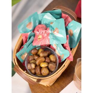 桃鲜生油栗子仁500g山东临沂开袋即食栗子休闲食品办公室戏剧小吃