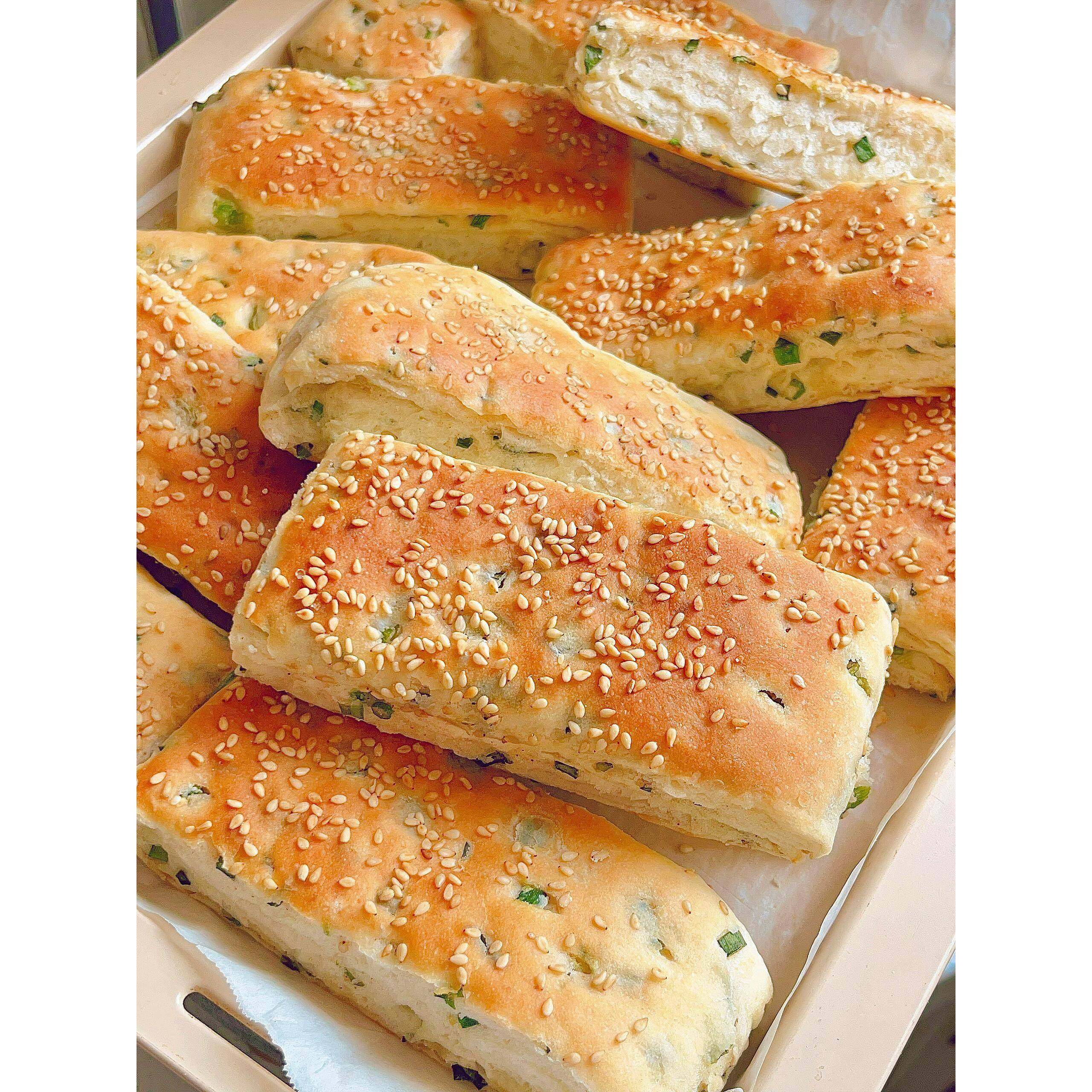 山东特产烤排烤饼烙饼红豆椒盐早餐主食儿童葱香酥软千层饼