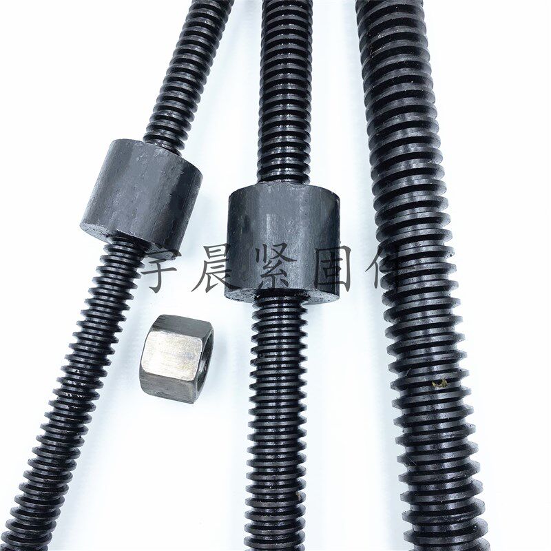 5#钢梯形扣丝杆 定制圆螺母螺杆装T型丝杠方牙粗牙米米2米