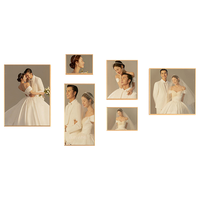 婚纱照相框di定制挂墙洗结婚照加打印全家福照片做成相簿墙,家居饰品,相框/画框,淘宝优惠券,粉丝福利购,淘宝优惠卷