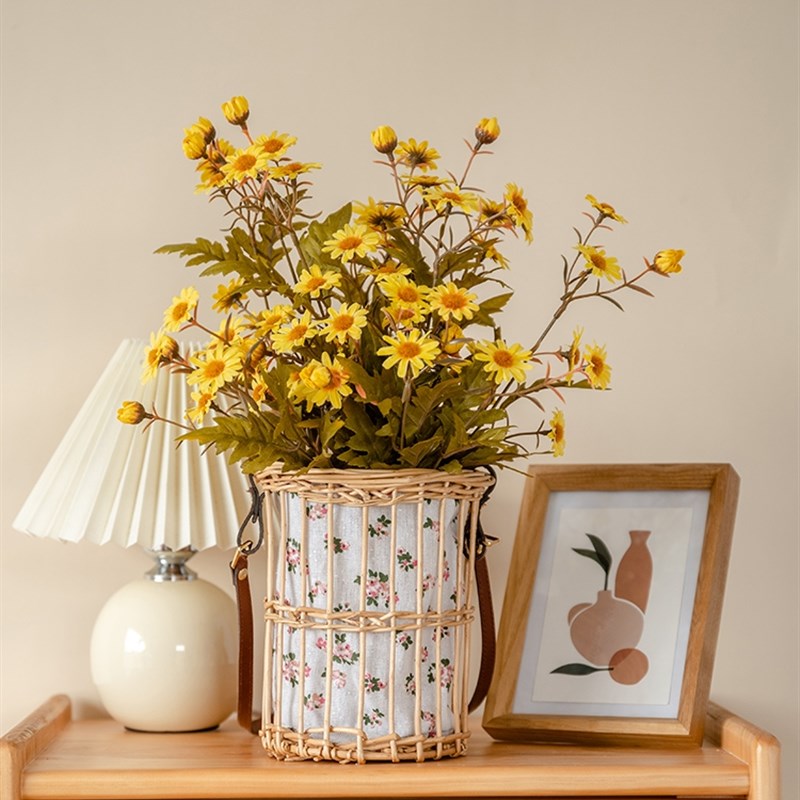 墙面装饰挂件壁挂花盆墙挂篮插花器仿真花绿植幼儿园墙上饰品创意