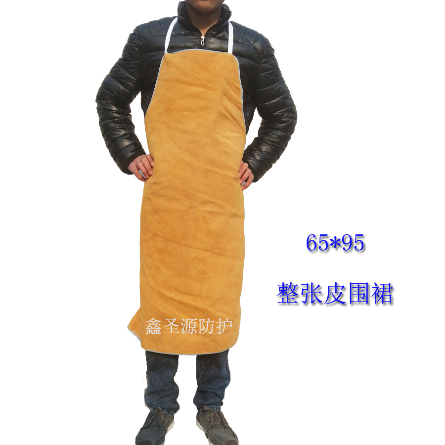 牛皮电焊烧焊焊接焊工防护围裙电焊工作服耐磨隔热防护服工作围裙