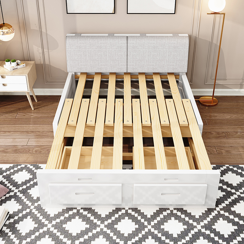 原木可折叠实木沙发床客厅小户型人多功能卧室两用拼接沙发床